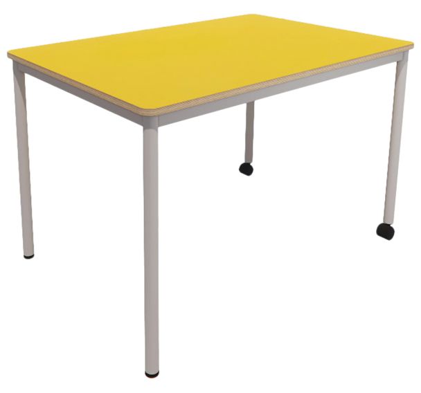 Table Multiflex rectangle 80x120 cm H.72 piètement gris - Vanerum
