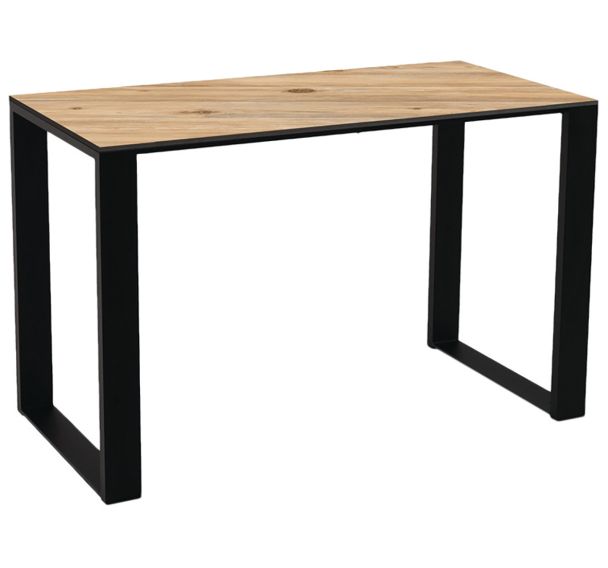 Table New Burger plateau stratifié/piètement acier