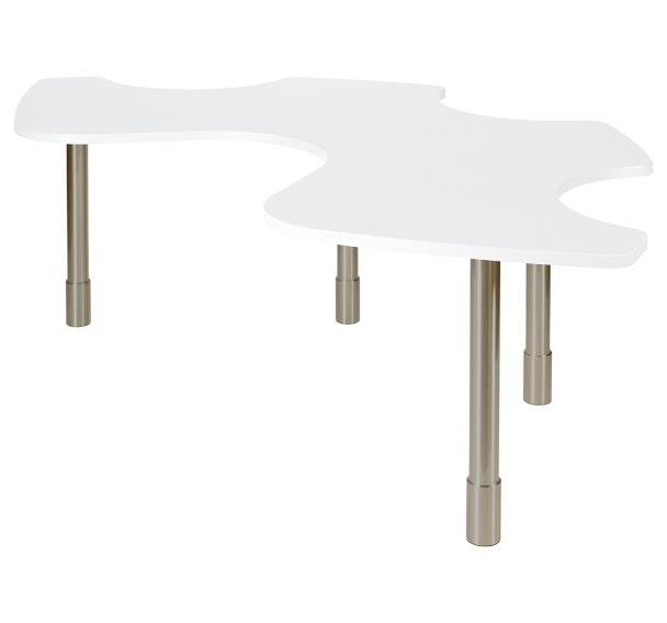 Table PMR 3+1 réglable en hauteur - stratifié Sunset Creation