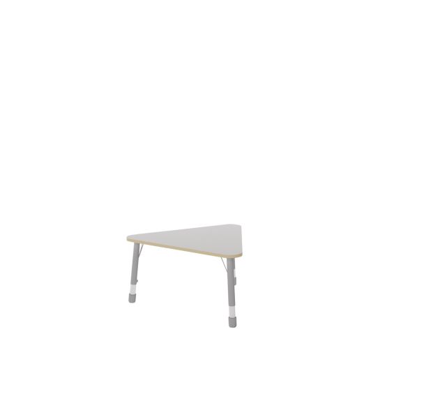 Table Pétale Filos réglable T3/T6 plateau triangle coloris blanc