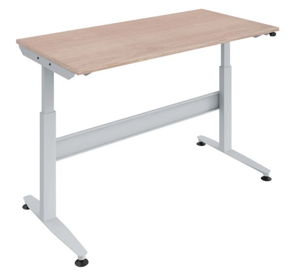 Table Regulog plateau hêtre multiplis épaisseur 24 mm réglable électriquement