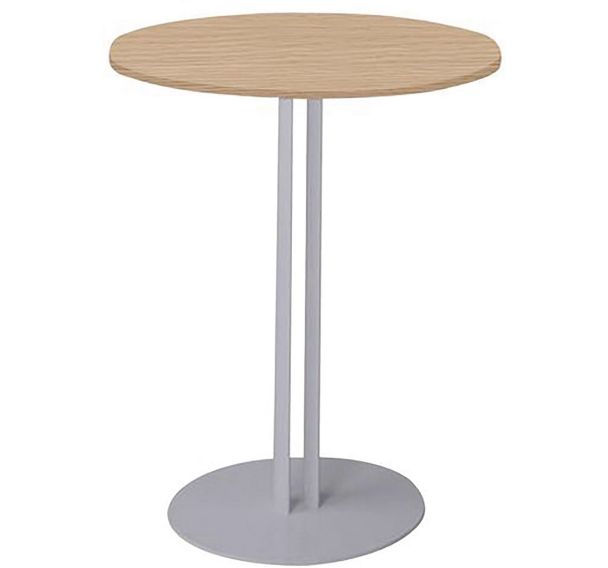 Table Roxane piètement 2 tubes Ø 60 cm