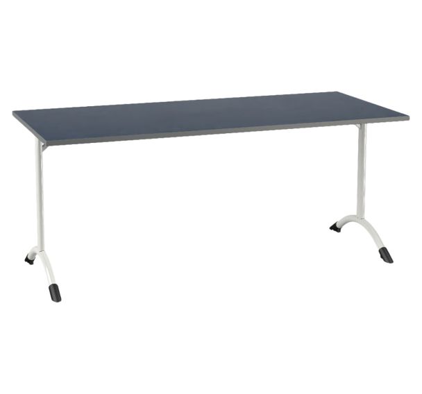 Table Sara rectangulaire 180 x 80 cm fixe dégagement latéral softop Mobidecor