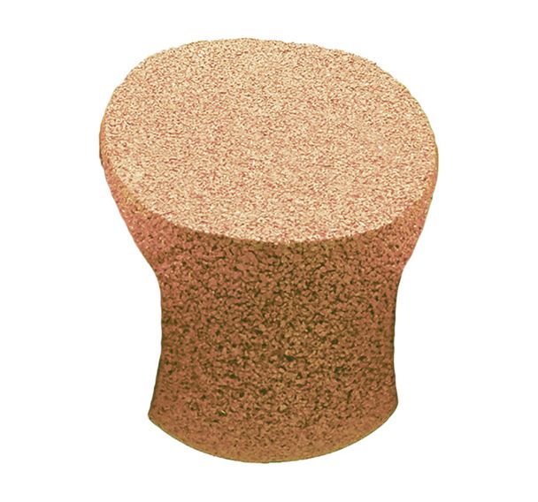 Table Scoopi en caoutchouc granulé - liège