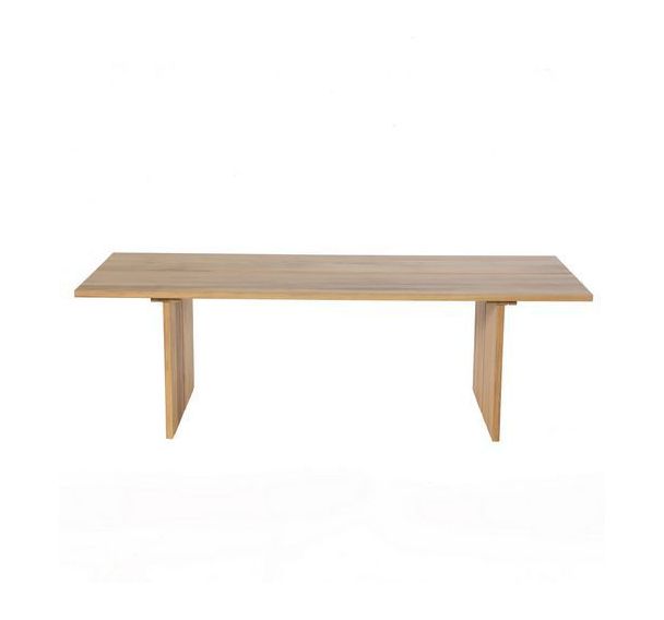 Table Sol rectangulaire - plateau et piètement Iroko