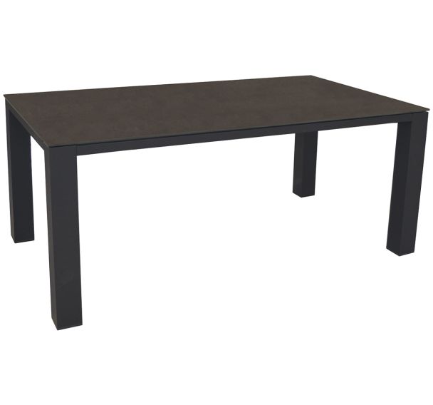 Table TORINO 238 x 100 cm kedra/alu - noir