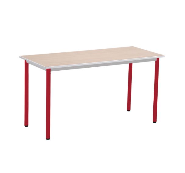 Table T'Sup 4 pieds - Plateau mélaminé 140x60