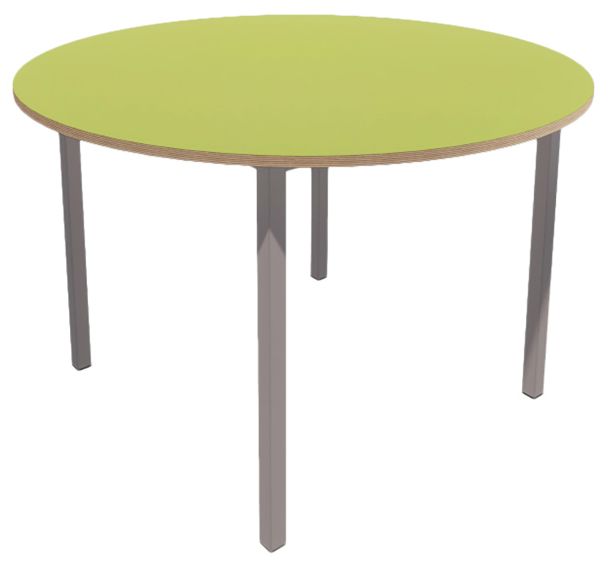 Table T ronde T6 hauteur 76 cm pied gris Vanerum