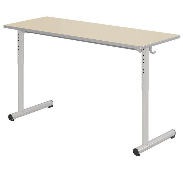 Table Tage réglable 130x50cm T3 à T6 strat. Ch. polyuré - Mobidecor
