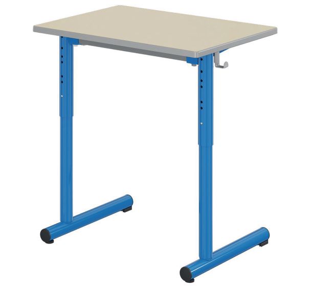 Table Tage réglable 70x50cm T3 à T6 strat. chants polyuré. - Mobidecor