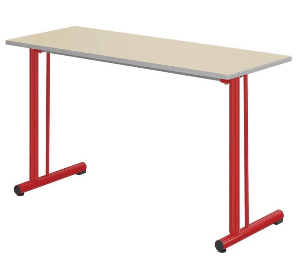 Table Tage renforcée 130x50cm fixe T6 strat. Ch. polyuré - Mobidecor