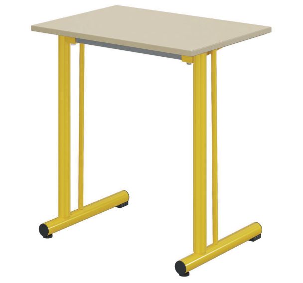 Table Tage renforcée 70x50 cm fixe T6 méla. Ch. polypro. - Mobidecor