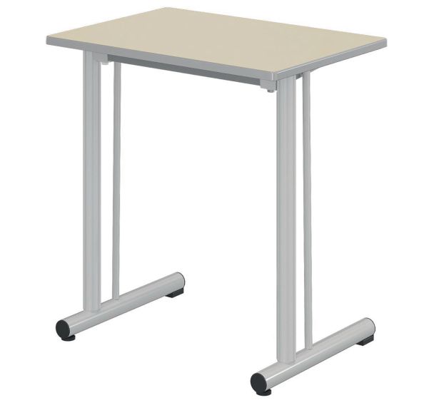 Table Tage renforcée 70x50cm fixe T6 strat. Ch. polyuré. - Mobidecor