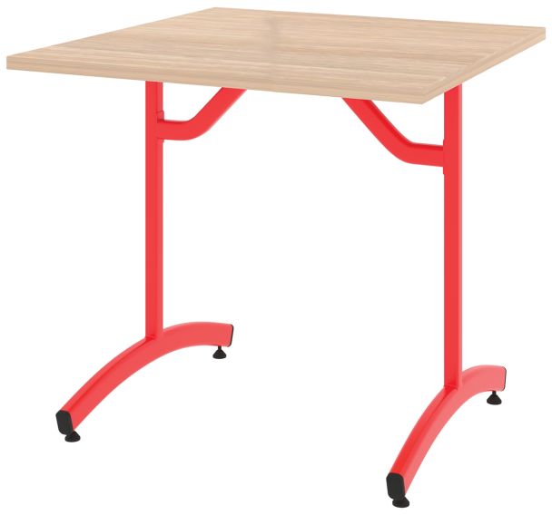 Table Tim 80 x 80 cm dégagement latéral plateau stratifié ABS Rodet
