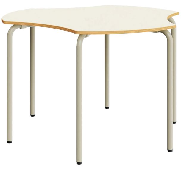 Table Trisix plateau coloris érable piét.gris-Mirplay School