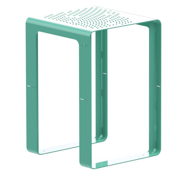 Table Zigzag 200 x 90 cm acier Tolerie Forezienne