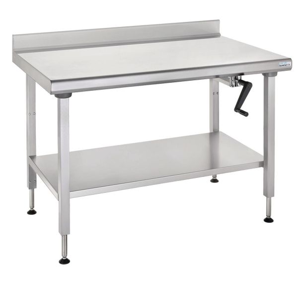 Table à dosseret avec étagère hauteur réglable Ergonomix