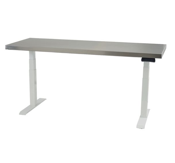 Table à hauteur variable électrique avec plateau inox-Sclessin