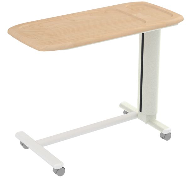 Table à manger au lit piètement H fixe polymère