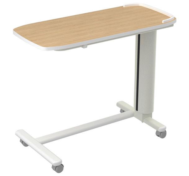 Table à manger au lit piètement H fixe stratifié