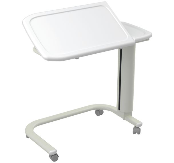 Table à manger au lit piètement U mixte polymère