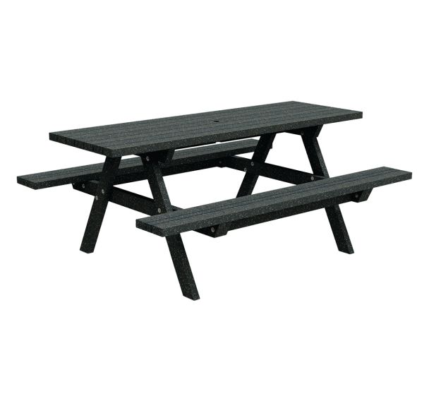 Table bancs 180 cm Urbecosi 100% - Ipra avec trou de parasol