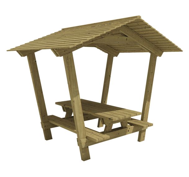 Table bancs Stagadon 240 cm - pin