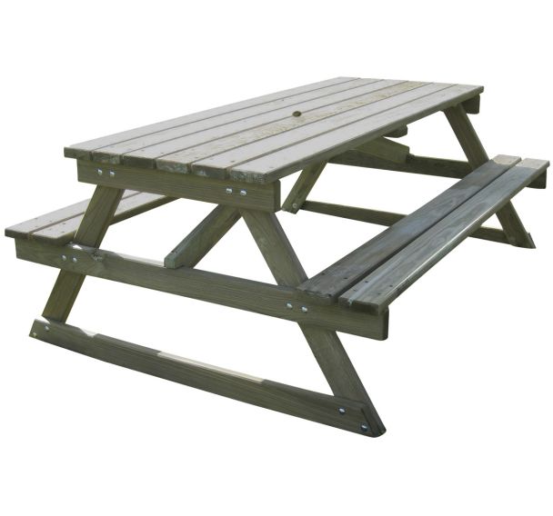 Table bancs bois Ouna 200 cm