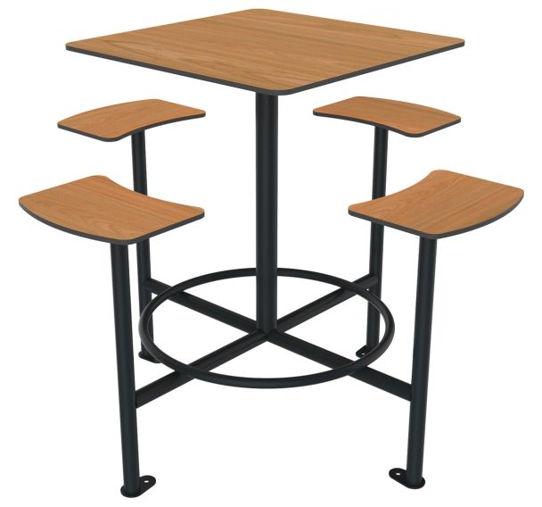 Table bancs haute MOKA 1.41 m bois/métal - BUTON DESIGN