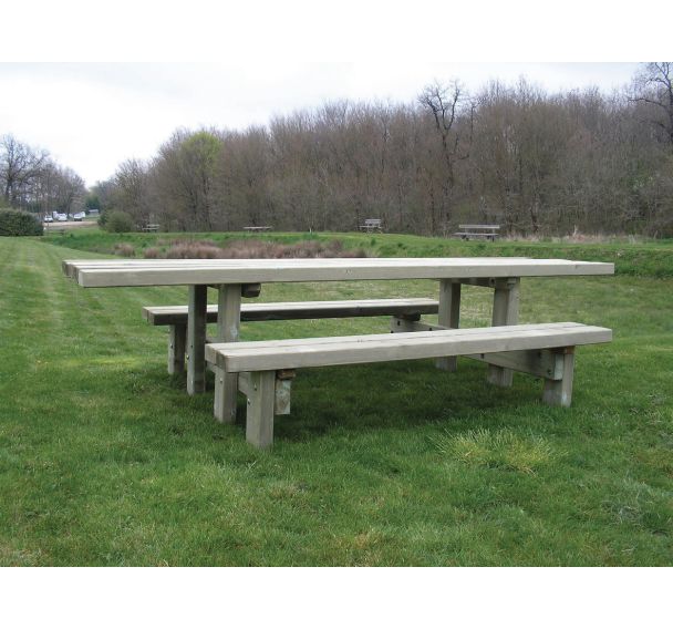 Table bancs rustique
