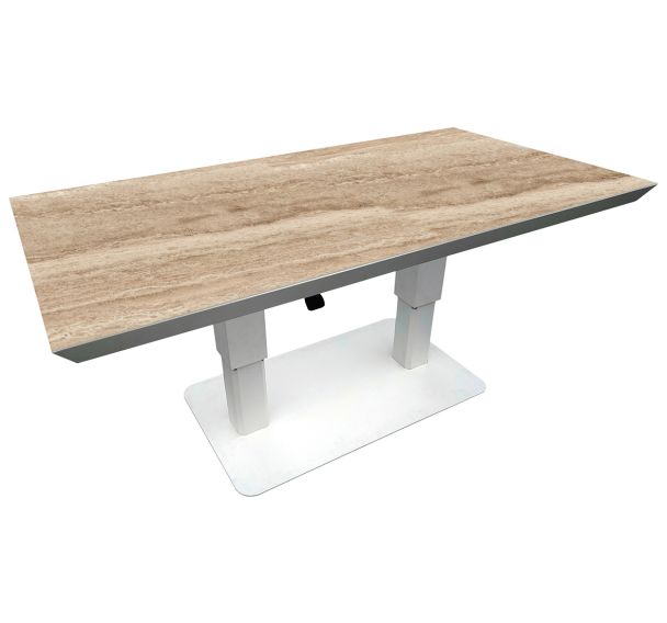 Table basse Colombo réglable 150 x 80 cm kedra/alu - Pro Loisirs