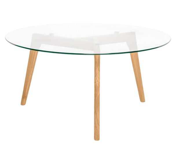 Table basse Patrick plateau verre
