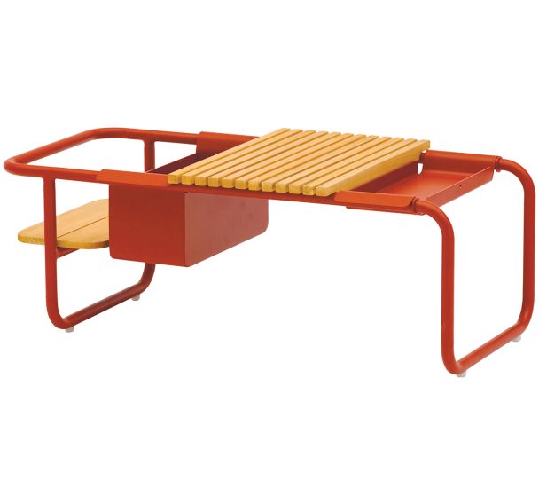Table basse SUNSET teck/alu - Proloisirs
