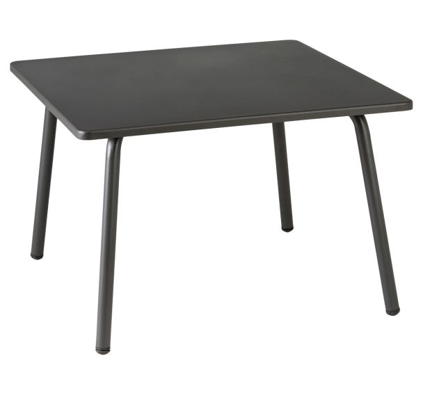 Table basse carrée 59 métal titane - Lafuma