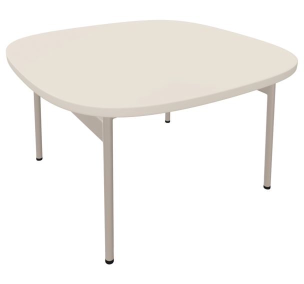 Table basse carrée angles arrondis Mollen