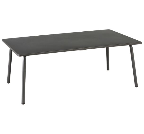 Table basse rectangulaire métal titane - Lafuma