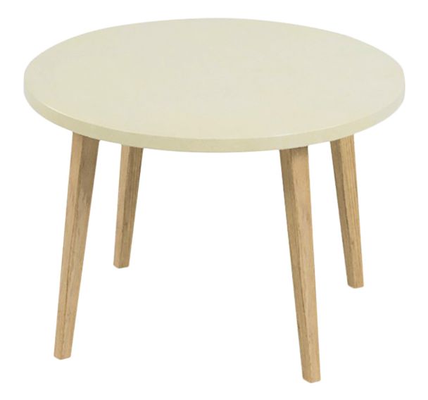 Table basse ronde Upcy Ø 60 cm décor uni - Tizu