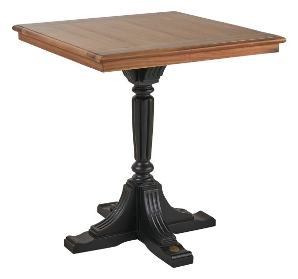 Table bistrot Montmartre acacia massif et placage acacia