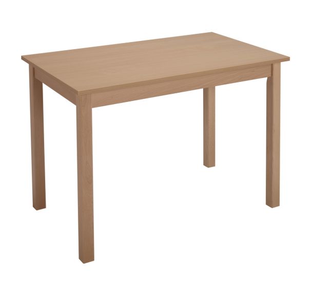 Table bureau Armel 4 pieds 60 x 80 cm coloris Hêtre naturel - Manutan Expert