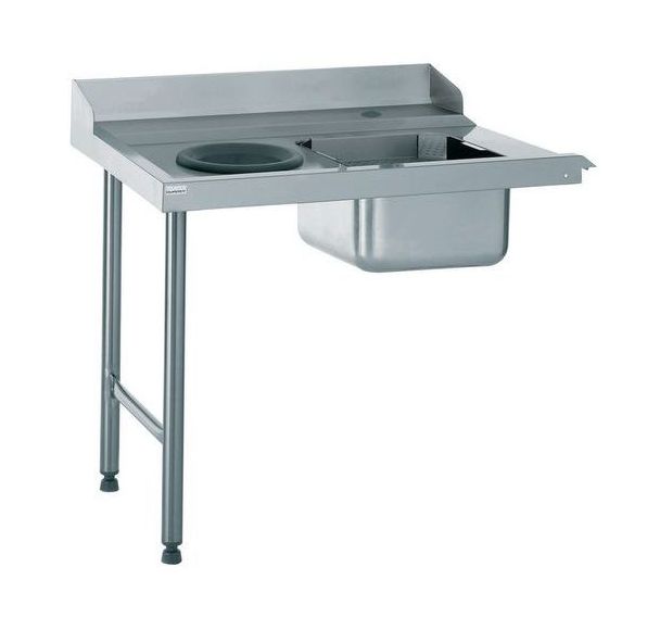 Table d'entrée plage, dosseret, TVD - Raccord droite 1100mm