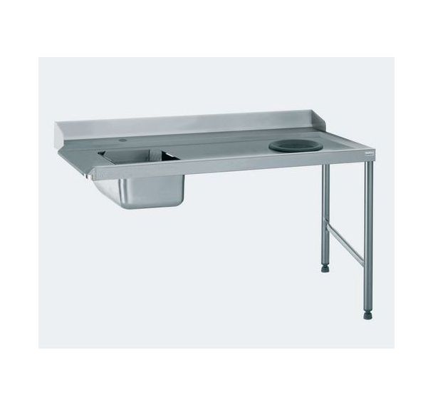 Table d'entrée, plage, dosseret, TVD - Raccord gauche 1600mm