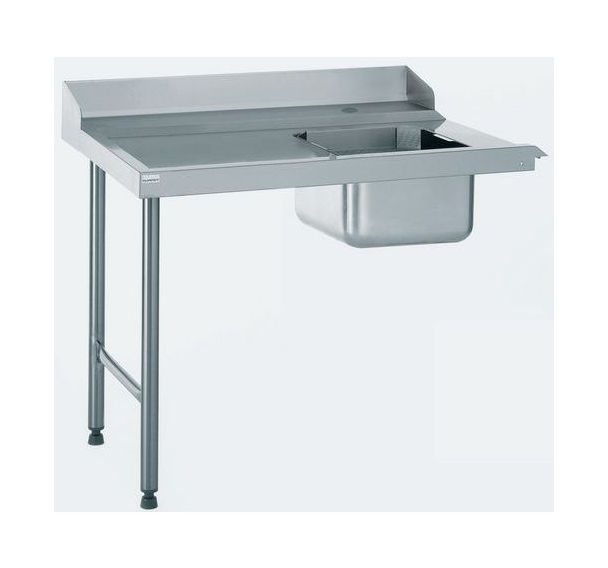 Table d'entrée plage et dosseret - Raccord à droite 1100mm