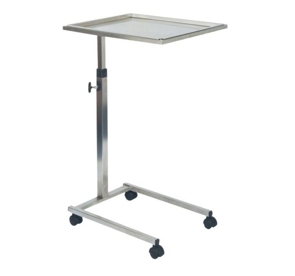 Table de Mayo inox L 565 x l 435 cm H variable 79-128 cm- Holtex