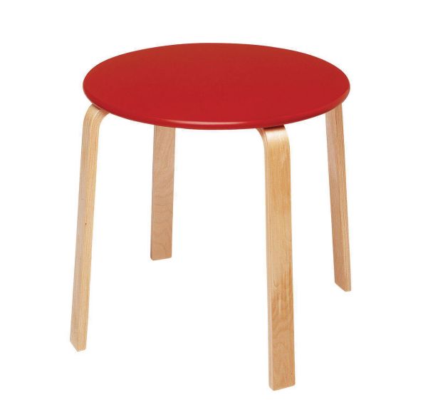 Table de cuisine Ø/H : 60 x 52 cm rouge