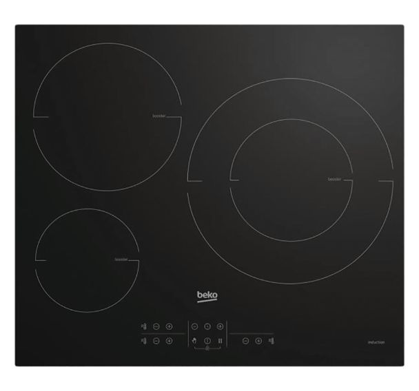 Table de cuisson induction 3 foyers BEKO - HII63205MT