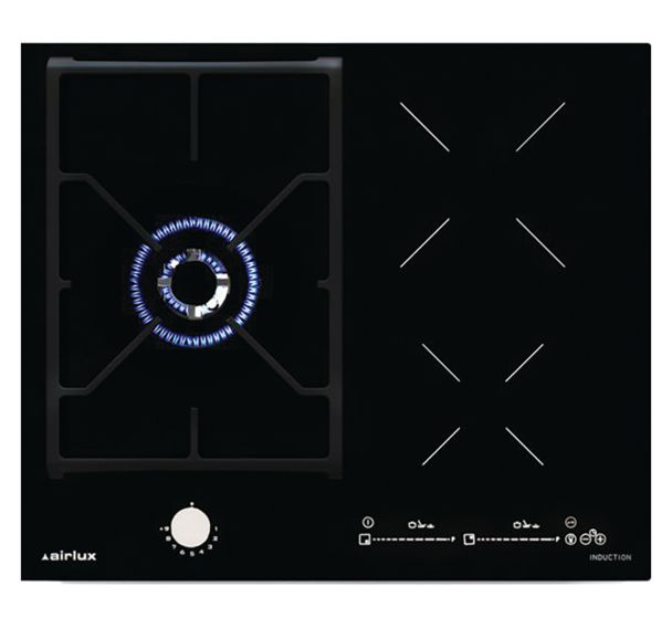 Table de cuisson mixte induction ATGI612BK - de raccordement 6000 W - Airlux