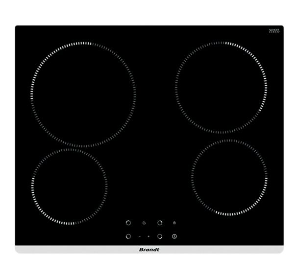 Table de cuisson vitrocéramique-raccordement 6300 W-Brandt-BPV1641B