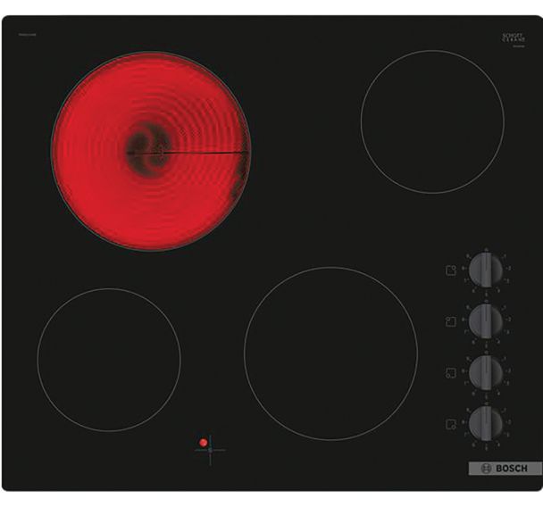 Table de cuisson vitrocéramique - Largeur 59,2 cm - Bosch - PKE611CA8E