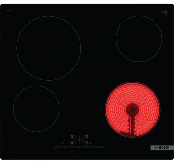 Table de cuisson vitrocéramique - Largeur 59,2 cm - Bosch - PKE611FN8E