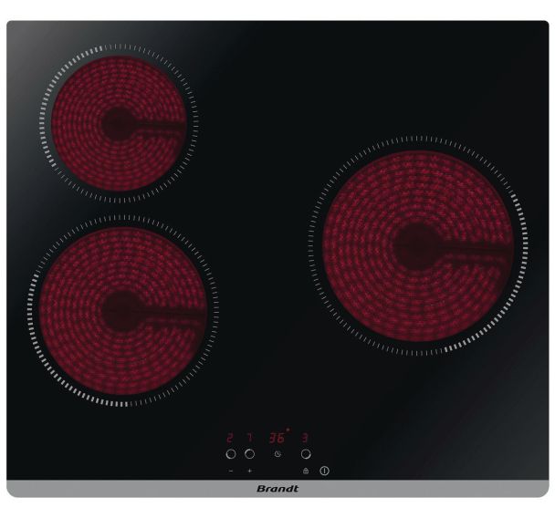 Table de cuisson vitrocéramique BRANDT 6000 W - BPV6420B